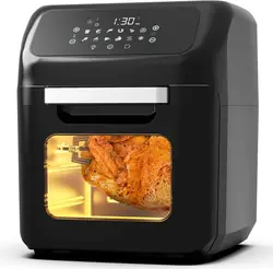 سرخ کن دیجیتالی 12 لیتر Pro Breeze 12L Air Fryer Oven 1800W with Rotisserie مدل B08D9VXQ63 - ار سال 10 الی 15  روز کاری