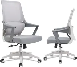 صندلی اداری کامپیوتر VOFFOV پشتی کمری با دسته های قابل تنظیم صندلی مشبک - ارسال ۷ الی ۱۰ روز کاری