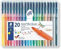 قلم های فیبر رنگی Staedtler Triplus - پک 20 عددی - مدل 323 SB20 ST - ارسال 10 الی 15  روز کاری