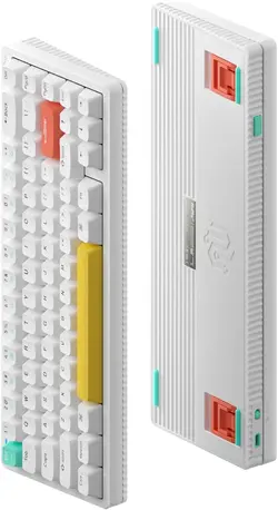 کیبورد گیمینگ مکانیکی NuPhy Halo65 با درپوش‌های کلید PBT، صفحه‌کلید بی‌سیم 65٪ نور پس زمینه RGB Hot-swap، سوئیچ  Baby Kangraoo Switch -ارسال ۱۵ الی ۲۰ روز کاری