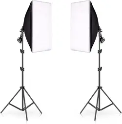 کیت نورپردازی مستطیلی eWINNER Photography Rectangle Continuous SoftBox Lighting Kit مدل B07MVX1CGL - ارسال 10 الی 15  روز کاری