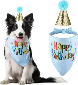 لباس سگ Blaoicni Dog Birthday Bandana Hat ارسال 10 الی 15 روز کاری