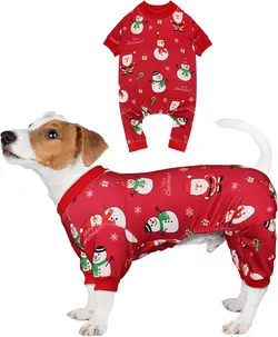 لباس سگ Dog Christmas Pajamas Snowmanارسال 10 الی 15 روز کاری