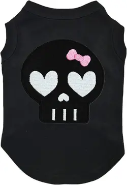 لباس سگ Petitebella Black Skull Shirt Puppy ارسال 10 الی 15 روز کاری