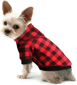 لباس سگ The Creativehome Plaid Dog Hoodieارسال 10 الی 15 روز کاری