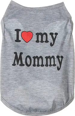 لباس گربه I Love My Mommy Dress Clothes Shirt ارسال 10 الی 15  روز کاری