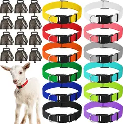 لوازم جانبی قلاده بز12 Pack Goat Collars with Bells, Cow ارسال 10 الی 15 روز کاری