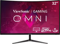 مانیتور گیمینگ خمیده 32 اینچ ViewSonic 32-inch 1080p HD Curved Gaming Monitor مدل VX3219 - ارسال 10 الی 15  روز کاری