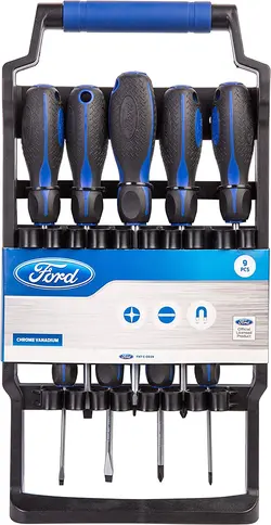 مجموعه پیچ گوشتی مدل Ford Tools 9 Pieces Chrome Vanadium Screwdriver Set - ارسال 10 الی 15 روز کاری