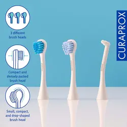 مسواک برقی curaprox Hydrosonic Pro ارتودنسی - 3 سری مسواک - ارسال 10 الی 15  روز کاری