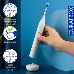 مسواک برقی curaprox Hydrosonic Pro ارتودنسی - 3 سری مسواک - ارسال 10 الی 15  روز کاری