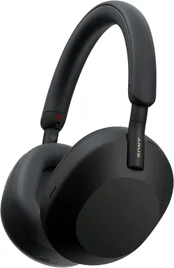هدفون بی‌سیم سونی WH 1000XM5 حذف نویز | عمر باتری 30 ساعت | الکسا و دستیار Google | با میکروفون داخلی برای تماس| مشکی - ارسال ۷ الی ۱۰ روز کاری