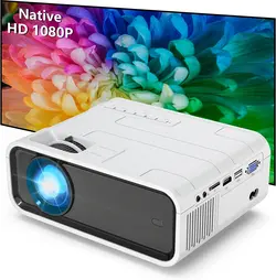 ویدیو پروژکتور  GIMISONIC Native Projector Full HD Home Cinema Projector  - ارسال ۷ الی ۱۰ روز کاری