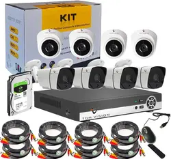 باندل دوربین مداربسته Tomvision 8CH 1080P 5-in-1 DVR Video-ارسال 10 الی 15  روز کاری