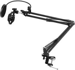 پایه میکرفون Microphone Stand,Adjustable Foldable-ارسال 10 الی 15  روز کاری