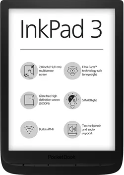 کتابخوان PocketBook e-Book Reader InkPad 3 - رنگ مشکی-ارسال 10 الی 15  روز کاری