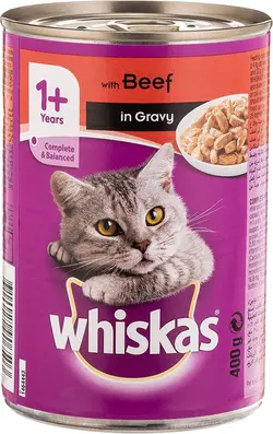 کنسرو غذای گربه  Whiskas Mince Beef in Gravy, 400 g  - ارسال 10 الی 15  روز کاری