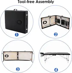 تخت ماساژ پایه الومینیومی Confycare