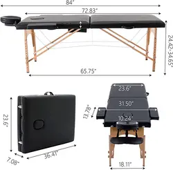 تخت ماساژ پایه چوبی Confycare