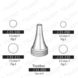 اسپکلوم گوش 4 تایی J-31-111 surgicon