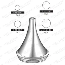 اسپکلوم گوش عمل 4عددی J-31-2160 surgicon