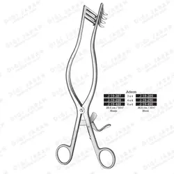 اکارتور چنگکی خودکار آدسون تیز J-19-488 surgicon 27cm 6*6