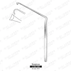 اکارتور دورا مغزی 45 درجه J-25-185 surgicon