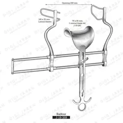 بالفور بزرگسال J-19-359 surgicon 70*85mm 25cm