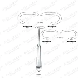 پریوست دنده دویان JO-21-686 JO-21-687 surgicon L/R
