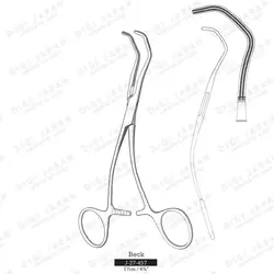 پنس دوبیگی J-27-457 surgicon 17cm BECK