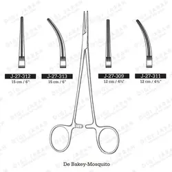 پنس دوبیگی موسکیتو مستقیم J-27-312 surgicon 15cm