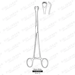 پنس صفرا J-37-013 surgicon 20 cm