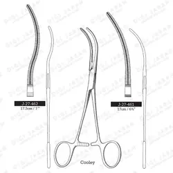 پنس عروقی کرو کولی J-27-462 surgicon 17.5cm