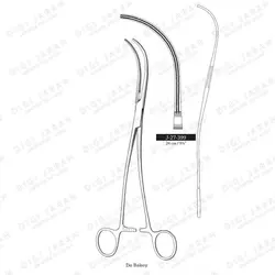 پنس عروقی دوبیگی فول دندانه J-27-399 surgicon 24cm