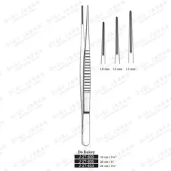 پنست دوبیگی راست J-27-600 surgicon 16cm 1.5MM