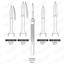 چاقوی ژوزف J-32-1100 surgicon fig:2