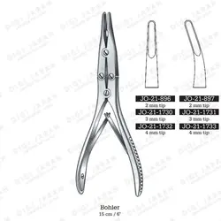 رانژور دبل اکشن راست JO-21-1730 surgicon 15cm3mm BOHLER