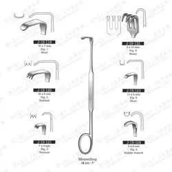 رترکتور میردینگ دندانه دار J-19-120 surgicon 16*5MM