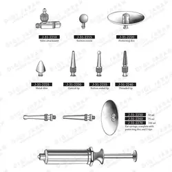 سرنگ گوش پیستونی فنری/پیستونی J-31-2250 surgicon 50cc