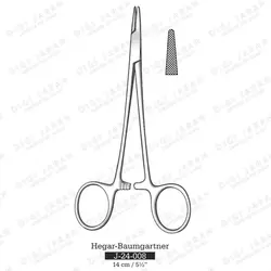 سوزنگیر ضربدری J-24-008 surgicon 14 cm