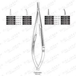 سوزنگیر کاستروویجیو قفل دار J-24-257 surgicon18CM