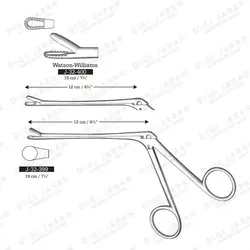 فورسپس دندانه دار پولیپ و سپتوم J-32-400 surgicon