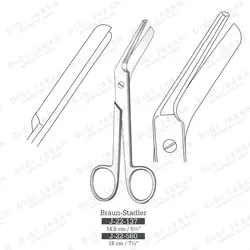 قیچی اپی زیاتومی J-22-560 surgicon 18/20cm