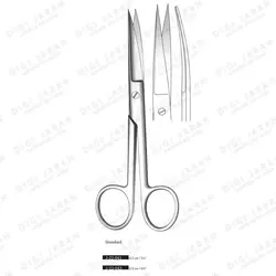 قیچی دو سر تیز کرو J-22-043 surgicon 16cm