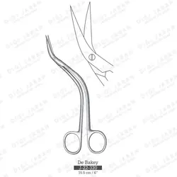 قیچی دوبیگی منحنی J-22-320 surgicon 15.5cm