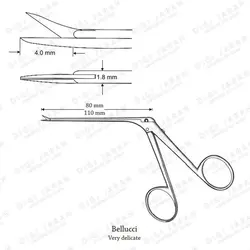 قیچی گوش -بلوچی راست J-31-3425 surgicon