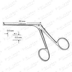 کاپ فورسپس گوش میکرو J-31-3255 surgicon 8.5cm
