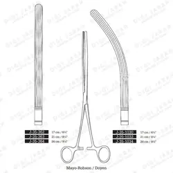کلمپ روده راست J-35-363 21cm surgicon