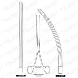 کلمپ روده مستقیم J-35-366 surgicon 23/25cm