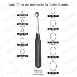 کورت استخوان دسته چوبی JO-21-373 surgicon17cmfig:00